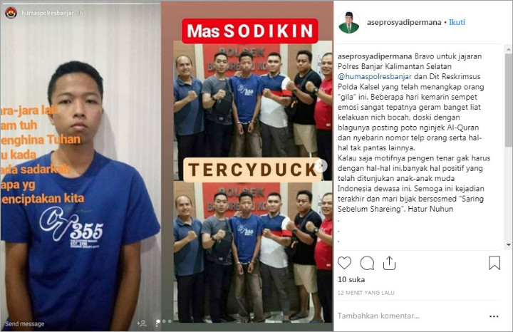 Sudah Ditangkap, Pemilik Akun Bodong yang \'Disemprot\' Deddy Corbuzier Ternyata Masih Muda