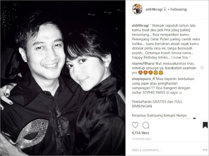 Ucapan Ultah Aldi Bragi Untuk Ririn Dwi Ariyanti