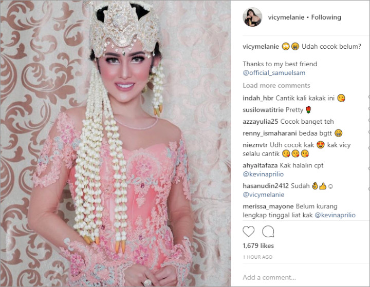 Pakai Baju Pengantin Adat Jawa, Kecantikan Kekasih Kevin Aprilio Bikin Netter Takjub