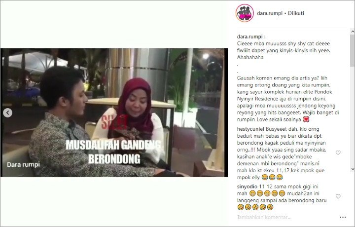Muzdalifah Pamer Brondong Calon Suami
