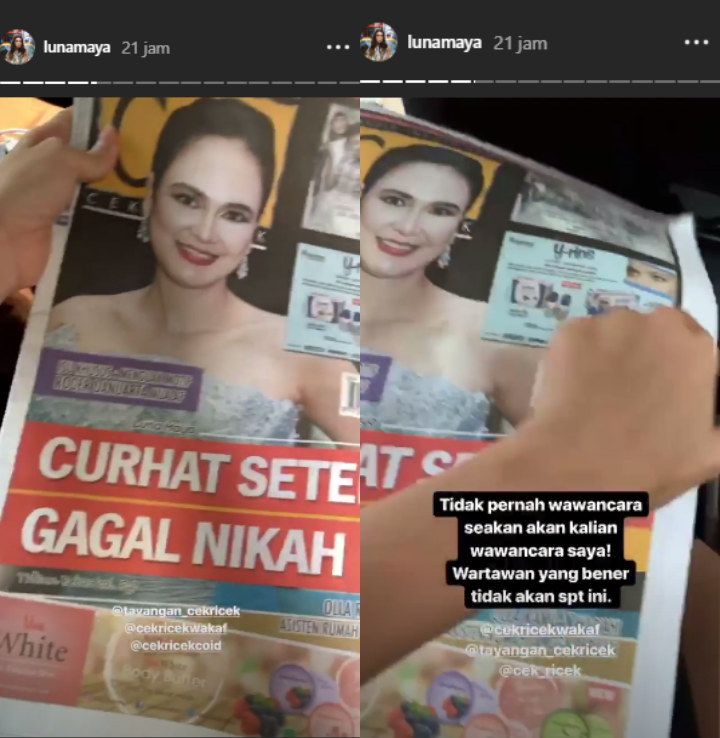 Luna Maya marah
