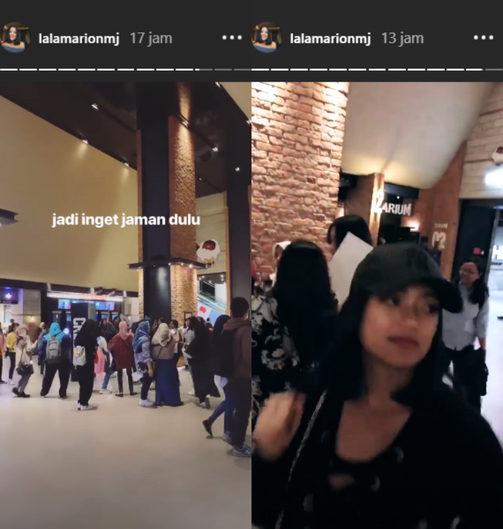Keseruan Marion menonton film BTS