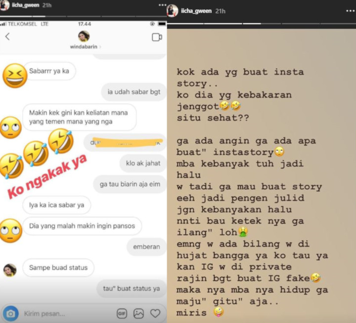 Icha Gwen Sindir Wanita Bau Ketiak