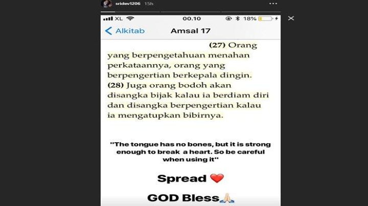 Dibully Pelakor Dan Penyebab Cerai, Sahabat Gisel \'Tampar\' Haters Pakai Ayat Alkitab