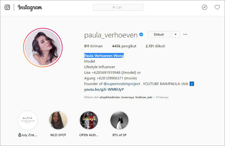 Nama Akun Instagram