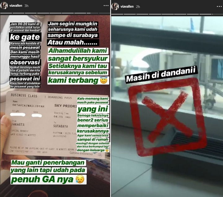Via Vallen Disuruh Turun Pesawat