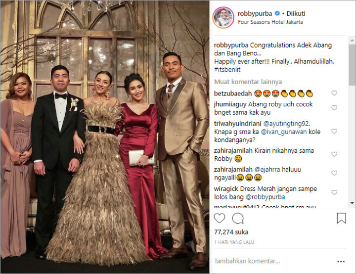 Bersanding di Nikahan Lolita Bareng Ayu Ting Ting Jadi Heboh, Robby Purba: Pertanyaan Udah Lama