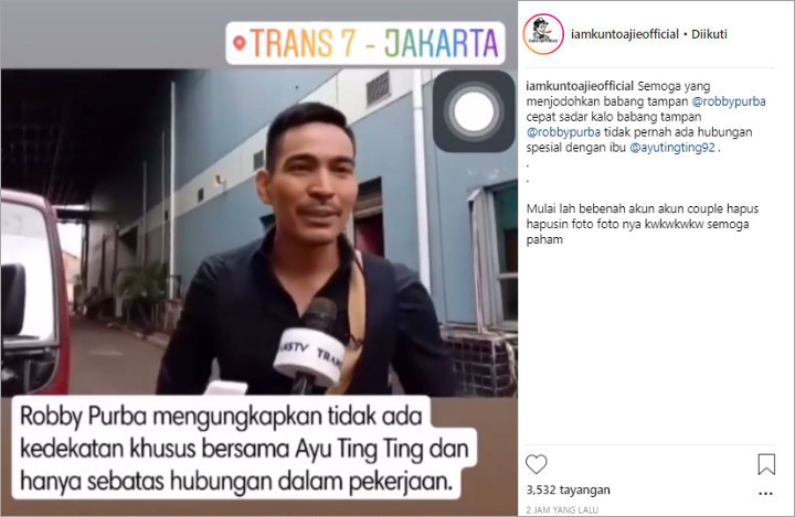 Bersanding di Nikahan Lolita Bareng Ayu Ting Ting Jadi Heboh, Robby Purba: Pertanyaan Udah Lama