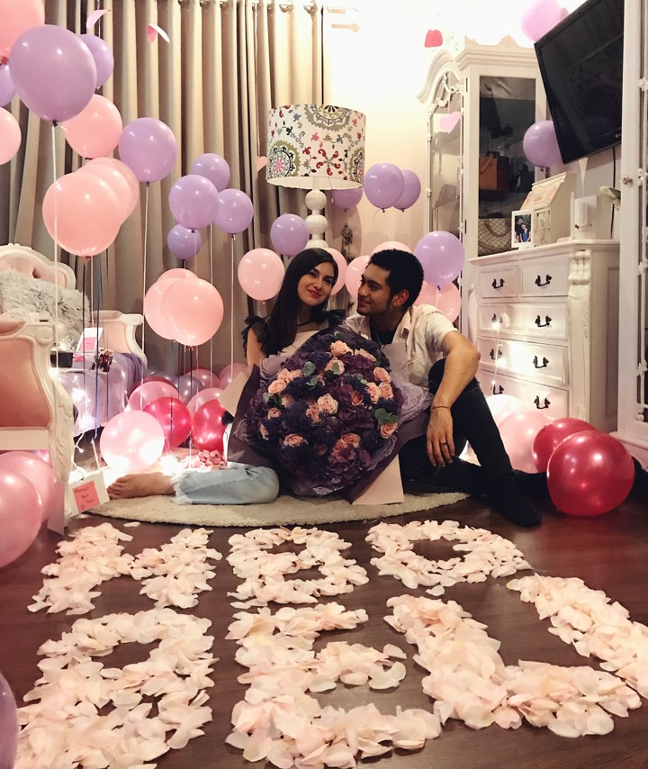 Giorgino Abraham menyiapkan kejutan romantis di hari ulang tahun Irish Bella
