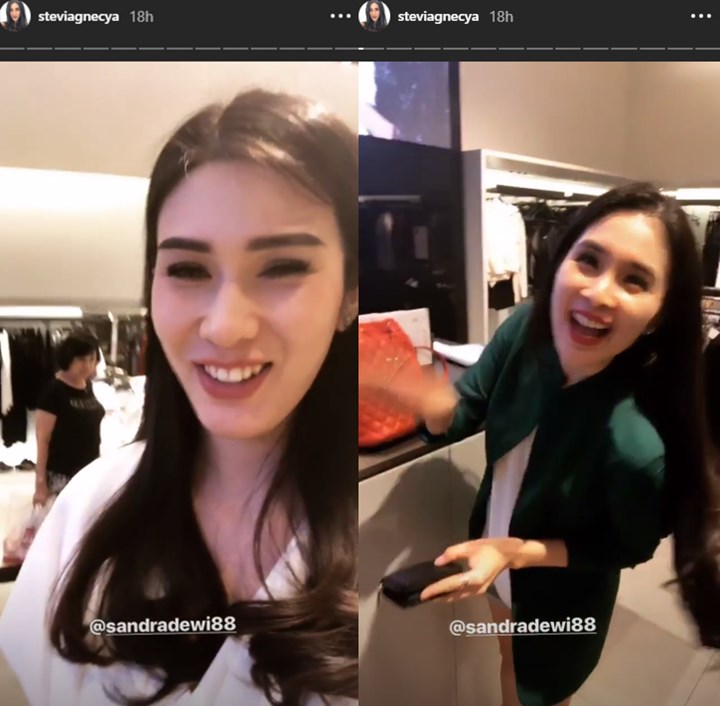 Stevie bertemu Sandra
