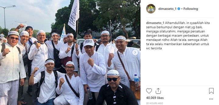 Alasan Dimas Seto Ikut Reuni 212