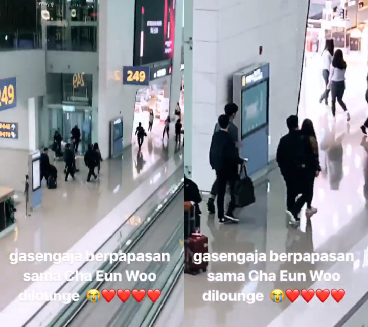 Pulang ke Indonesia Pasca MAMA 2018, Marion Jola Girang Papasan Cha Eunwoo di Bandara Korea