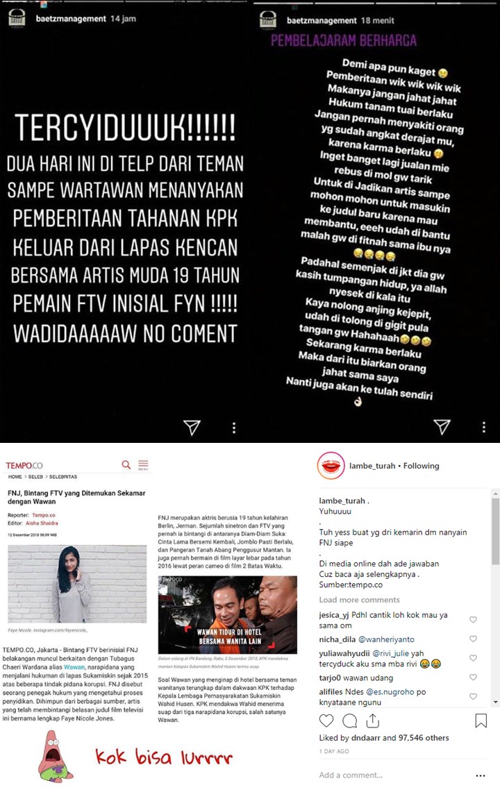 Faye Nicole Dibilang Dulu Jual Mie Rebus