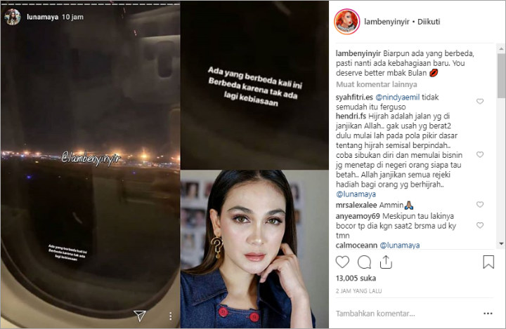 Reino Barack Diduga Lamar Syahrini, Luna Maya Curhat Galau Bikin Netter Sedih