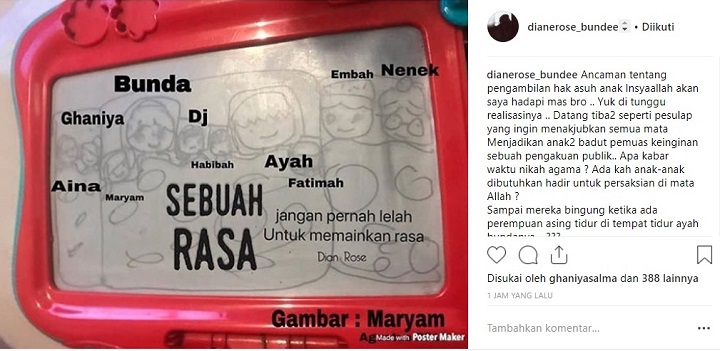 Dian Diancam Opick Soal Hak Asuh Anak?