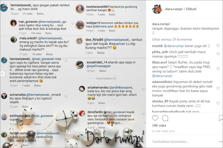Dibilang Tak Macho Gara-Gara Rambut Panjang, Ivan Gunawan \'Semprot\' Netter