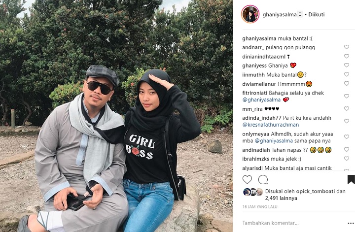 Unggahan Ghaniya di Instagram 2