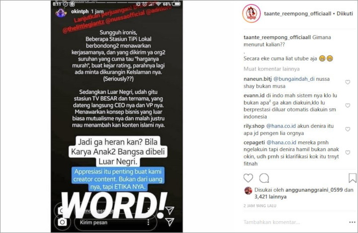Buka Suara soal \'Nussa dan Rara\', Suami Rachel Vennya Mengaku Miris Karya Anak Bangsa Dibeli Murah