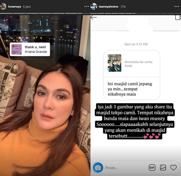 Reaksi Luna Maya