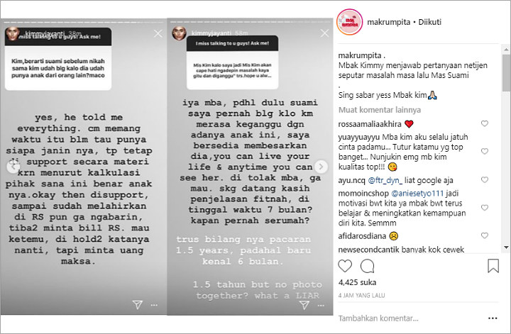 Instagram Story Kimmy Jayanti