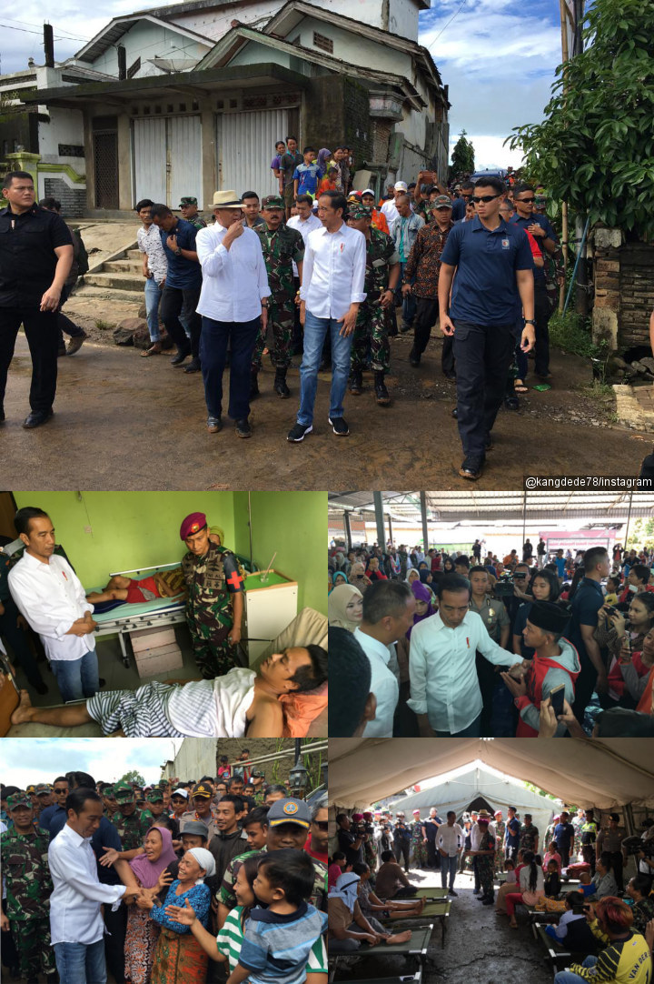 Jokowi Pantau Langsung Keadaan Korban Pascabencana Tsunami di Pandeglang