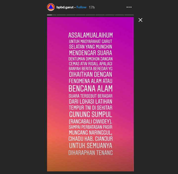 Suara Dentuman Misterius