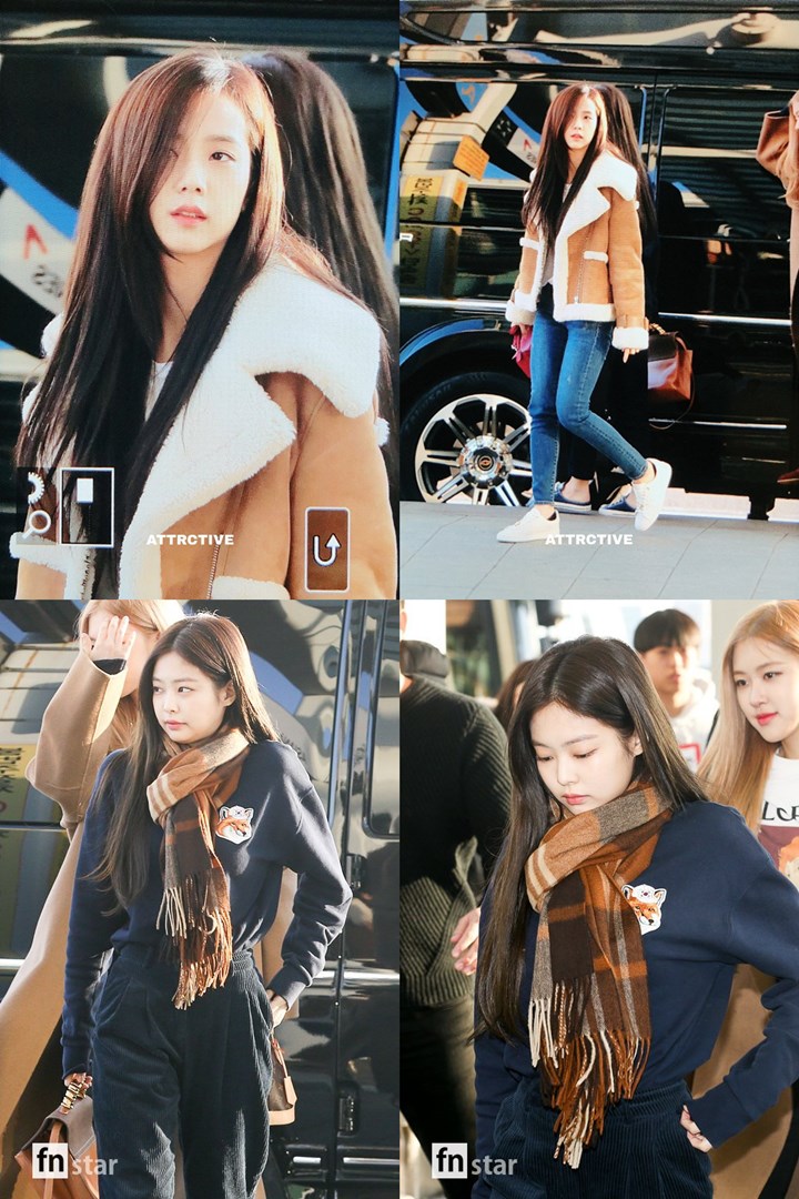 Gaya Kasual Jisoo Black Pink di Bandara