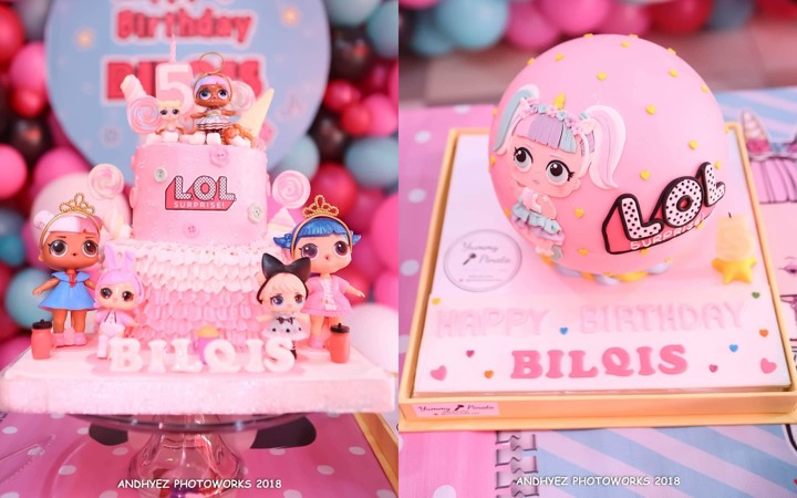 Kue Super Lucu Lengkapi Kemeriahan Pesta Ulang Tahun Bilqis yang ke-5