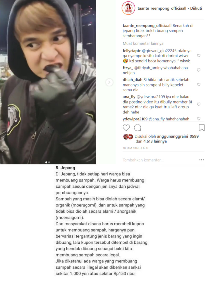 Billy Syahputra Dicibir Usai Buang Sampah Sembarangan