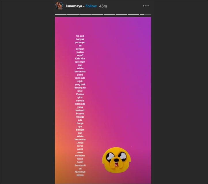 Luna Maya Sindir Perempuan Ingin Kaya