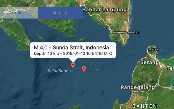 11 Gempa Beruntun Guncang Selat Sunda, BMKG Sebut Tak Ada Potensi Tsunami