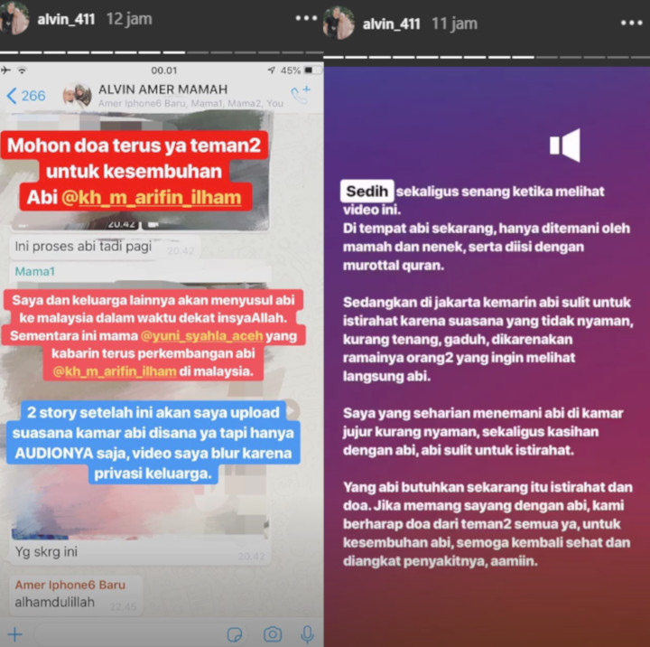 Dilarikan ke Malaysia, Keluarga Sedih Ustaz Arifin tak Cukup Istirahat Ketika Dirawat di Jakarta