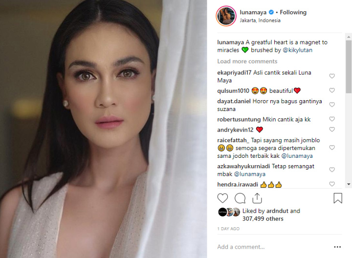 Luna Maya Komentar Bersyukur