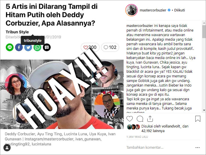 Deddy Corbuzier \'Ngamuk\' sampai Tulis Sindiran Pedas untuk Headline Media Online Ini