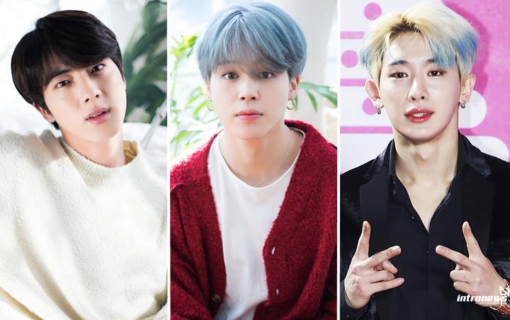 Jin dan Jimin BTS Gosipkan Aksi Robek Baju Wonho Monsta X di MAMA 2018
