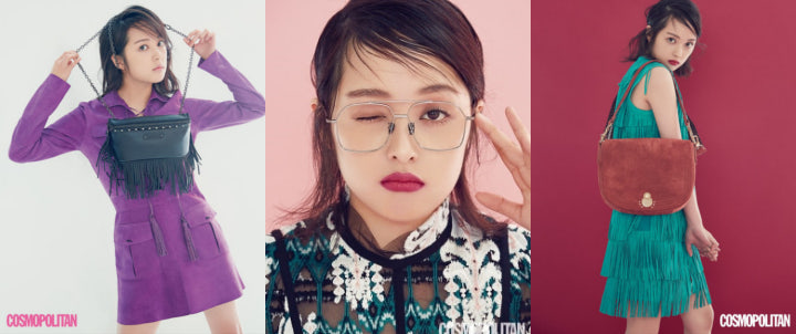 Kim Bo Ra melakukan pemotretan majalah