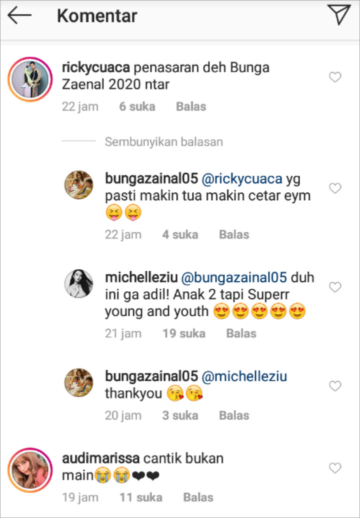 Beda Usia 7 Tahun, Penampilan Bunga Zainal di 2019 Bikin Michelle Zudith Kalah Telak?