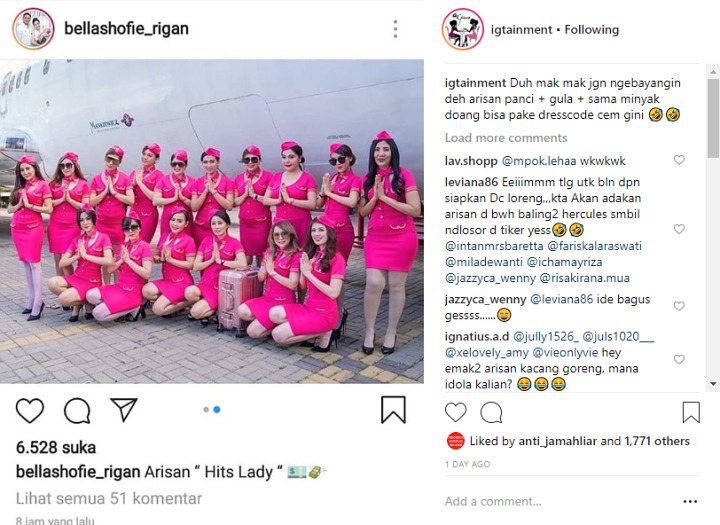 Bella Shofie Arisan Pramugari dibully