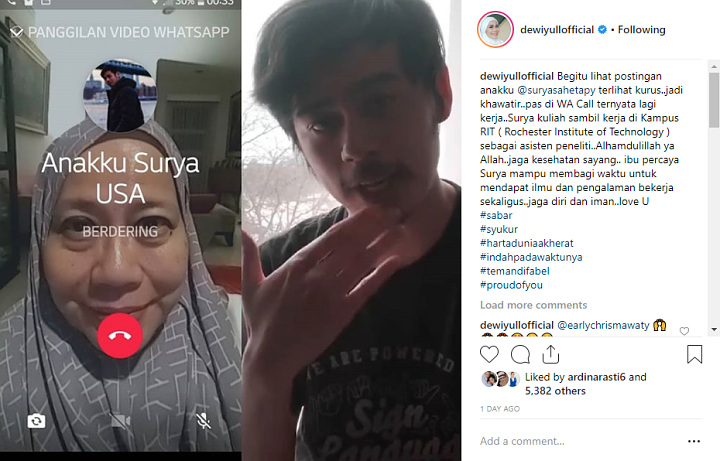 Dewi Yull Banjir Doa Kabarkan Kondisi Putranya