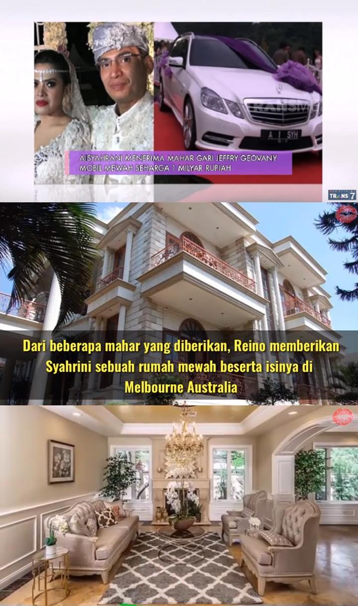 Syahrini Nikahi Reino Dapat Rumah Mewah di Australia
