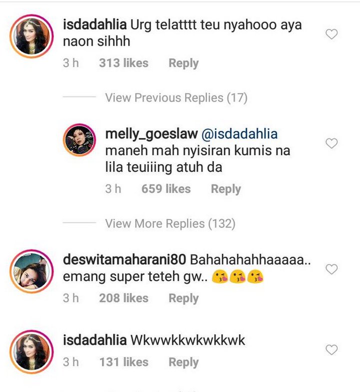 Iis Dahlia Kepo Melly Goeslaw