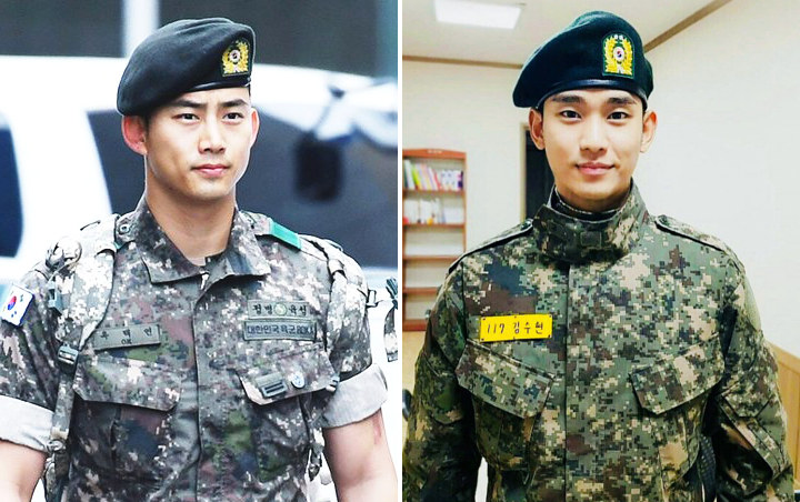 Taecyeon 2PM - Kim Soo Hyun Bikin Bangga Usai Naik Pangkat Lebih Cepat di Militer
