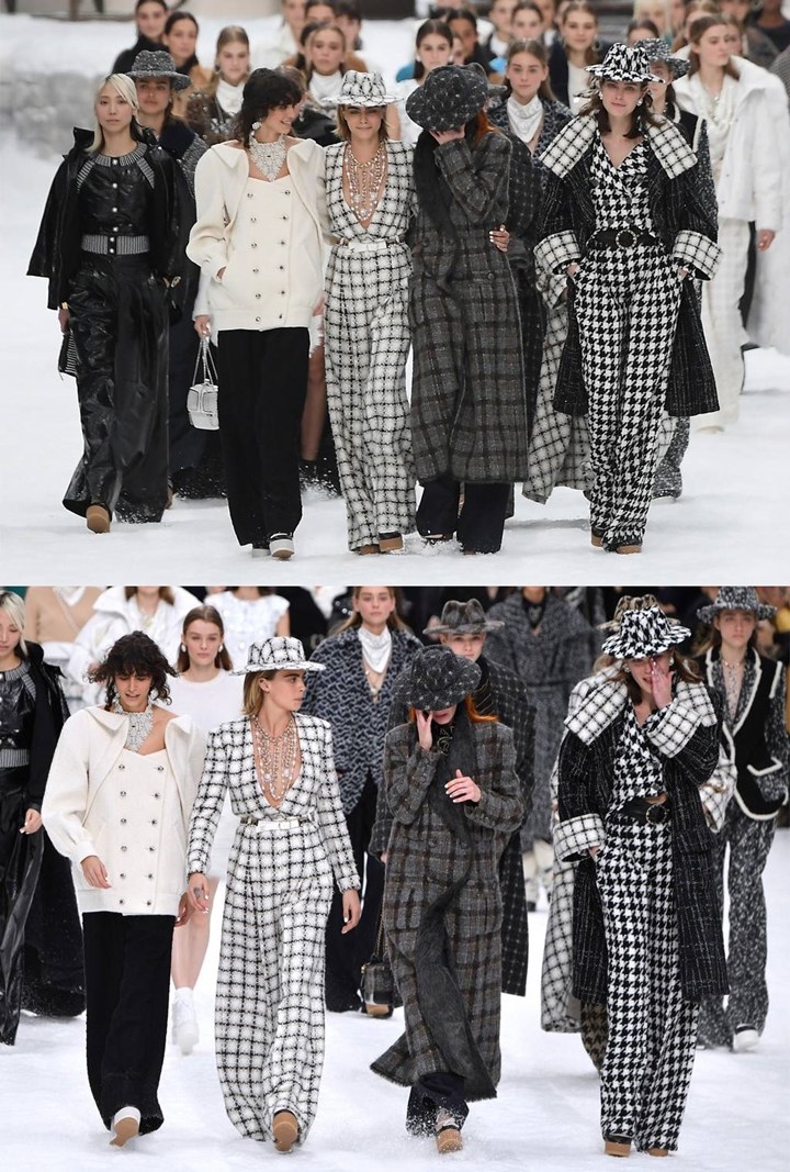 Cara Delevingne dan Deretan Model Ini Tangisi Mendiang Karl Legerfeld di Paris Fashion Week