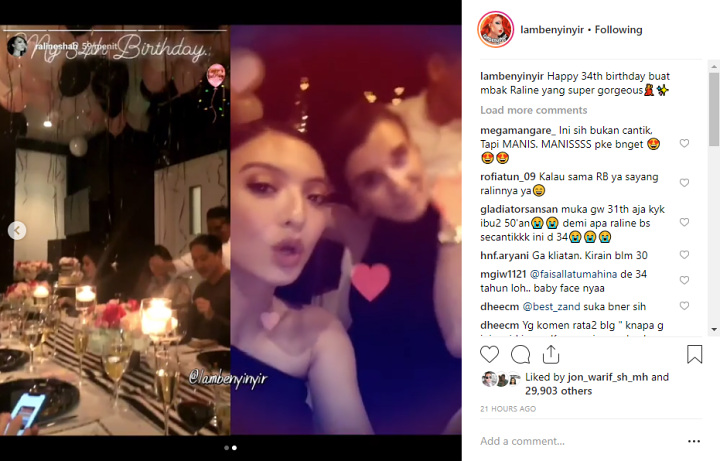 Raline Shah Ultah ke-34 Bikin Syok
