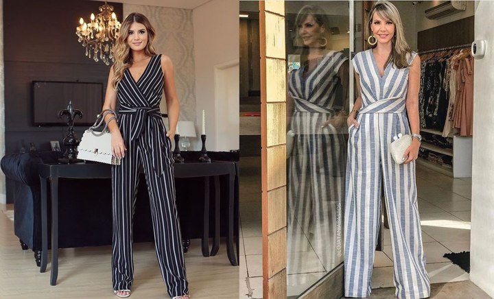 Striped Jumpsuit yang Kece Abis