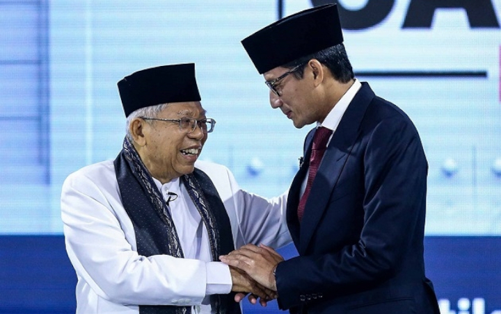 JK Sebut Penampilan Ma'ruf Amin dan Sandiaga Uno di Debat Ketiga Seimbang