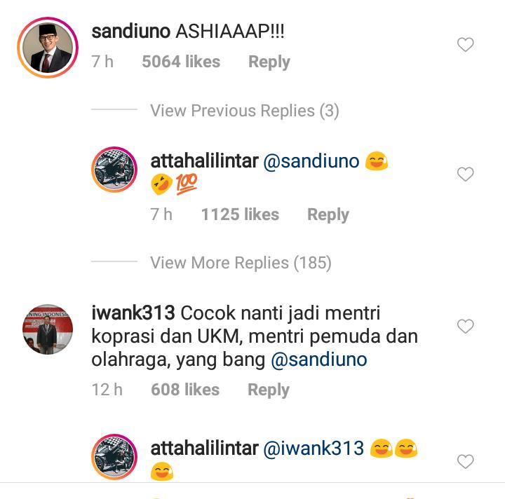 Komentar Sandiaga Uno ke Atta