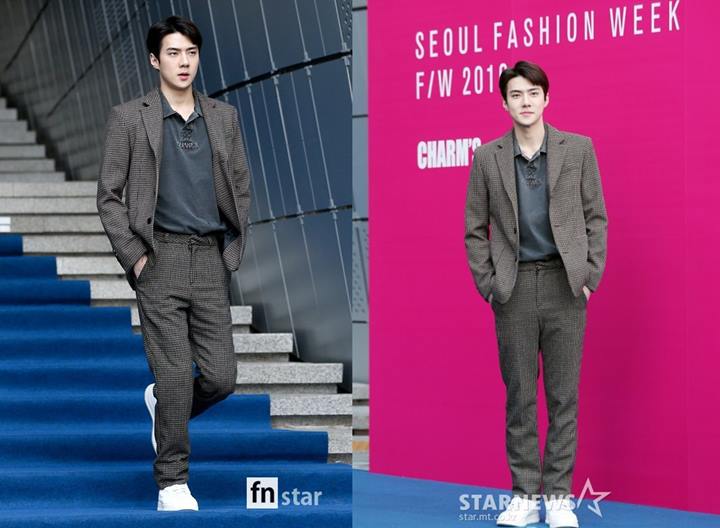 Sehun Ganteng di Seoul Fashion Week, Bisik-Bisik Misterius dengan Kang Mina Gu9udan Jadi Sorotan