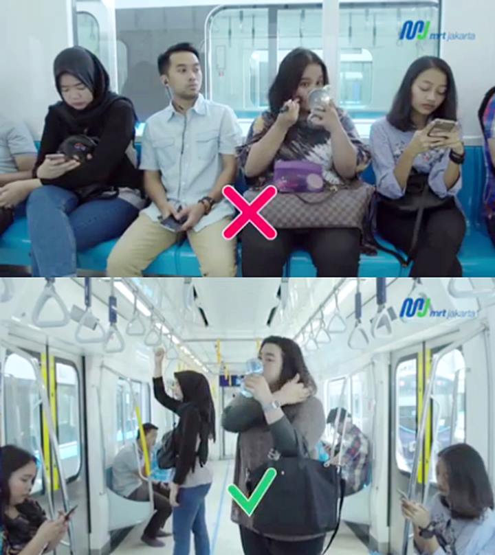 Jangan Berdandan Berlebihan di MRT