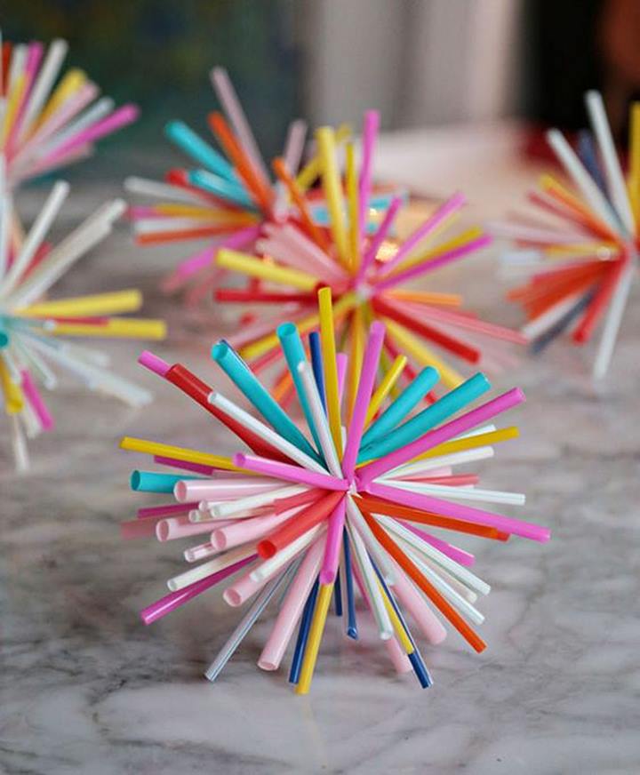 Starburst dari Sedotan Plastik